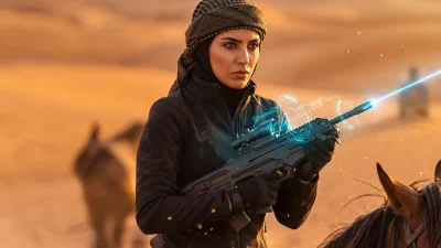 Desert Sunset Woman - Complete Composition copy